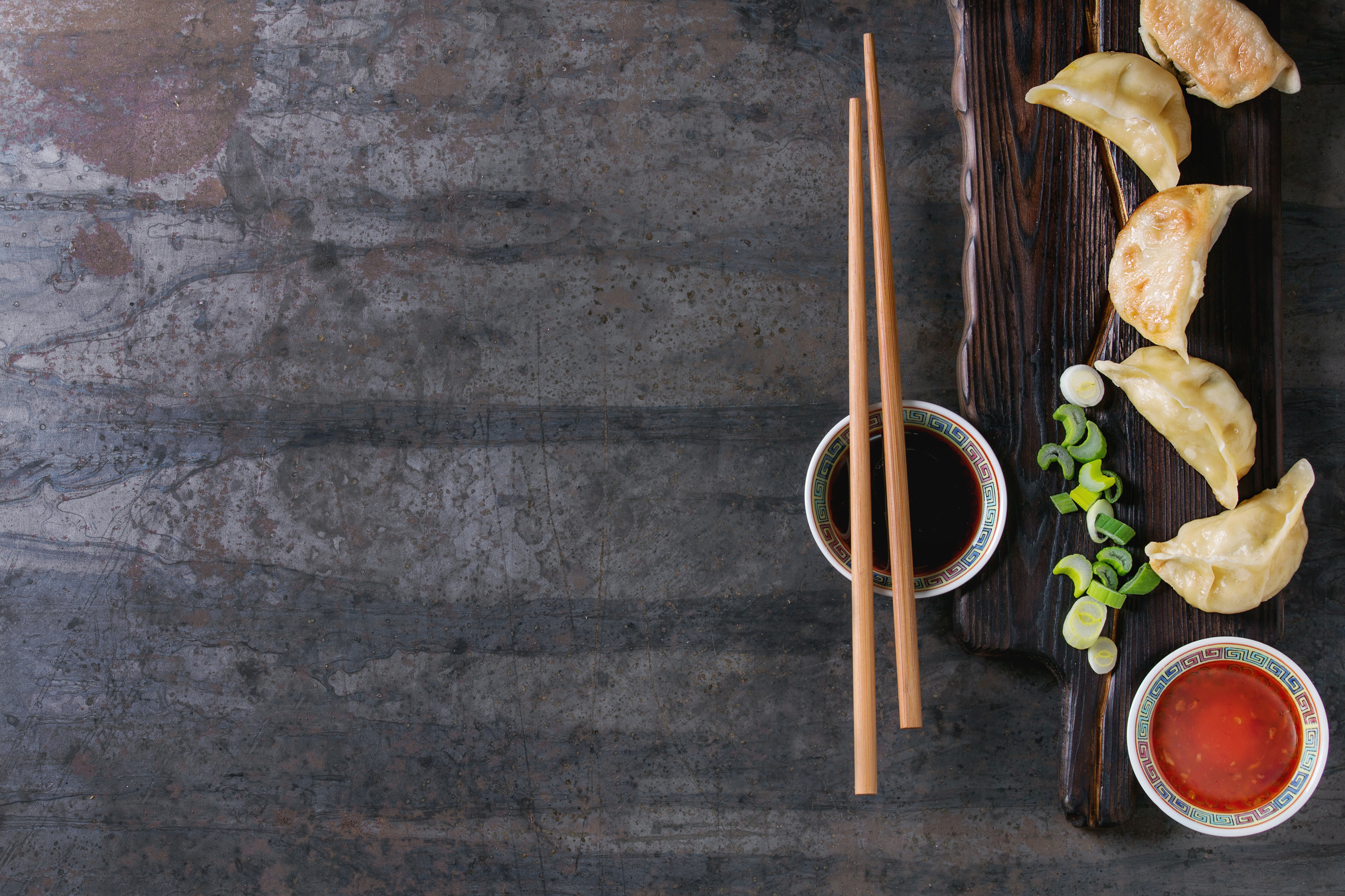 Gyozas Potstickers with Sauces